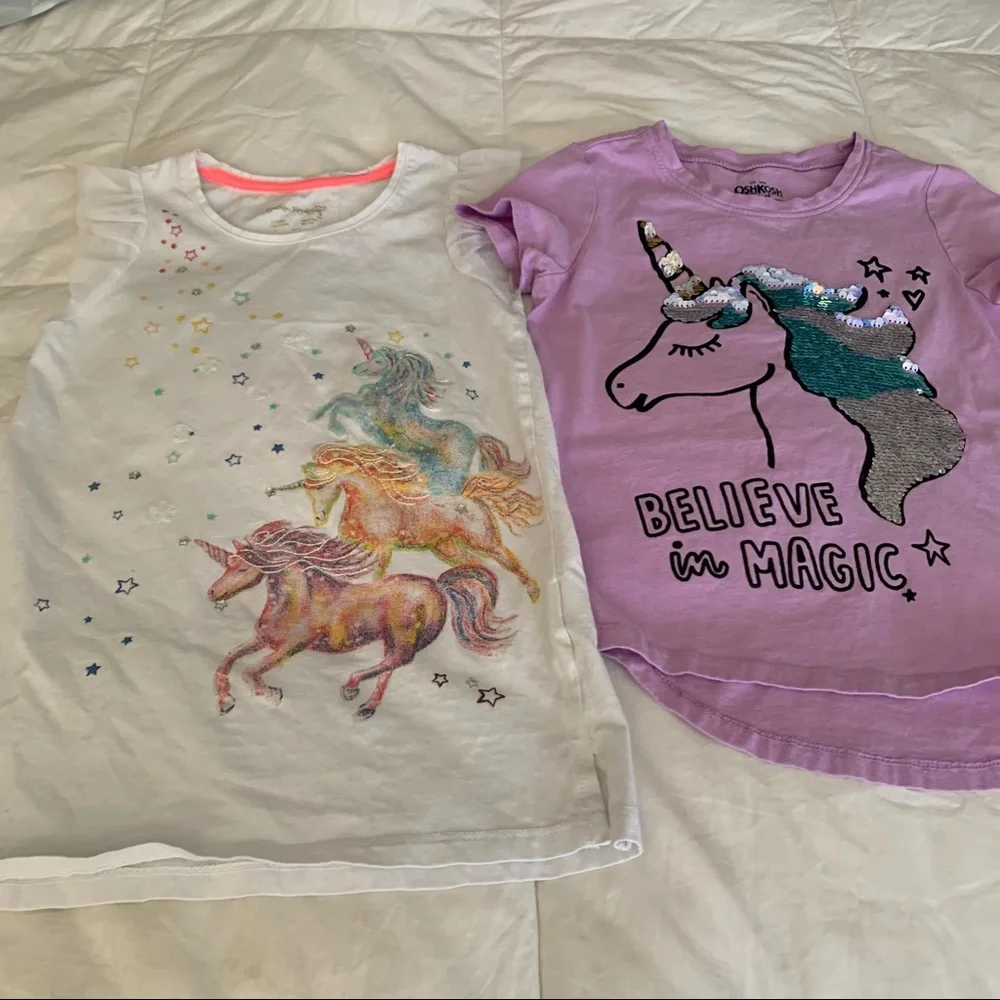 Little Girl’s Unicorn Tee Shirts 7